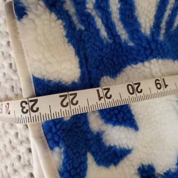 FP free people rocky ridge fleece jacket white blue red - Picture 11 of 11